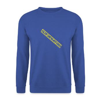 POLICE LINE DO NOT CROSS - Unisex Sweatshirt - royal blue - Front - Alina (178cm) & Michal (187cm)
