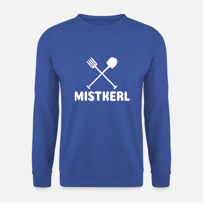 Mistkerl white - Unisex Pullover - Royalblau