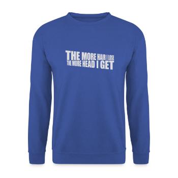 J’ai plus de tête - Sweat-shirt Unisexe - bleu royal - Devant - Alina (178cm) & Michal (187cm)