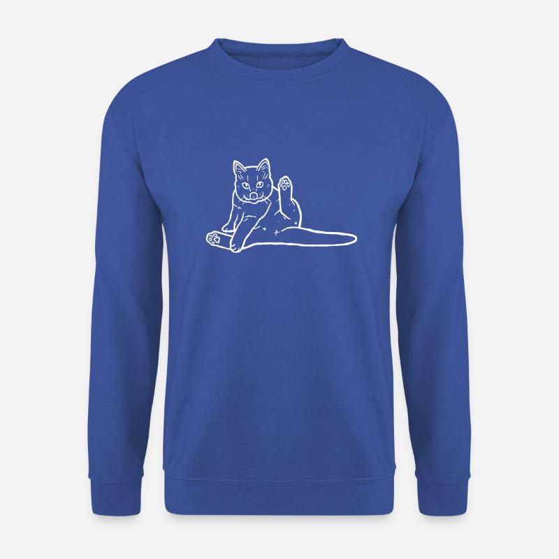 Funny Cat Meme - Cat butt - Unisex Sweatshirt - royal blue