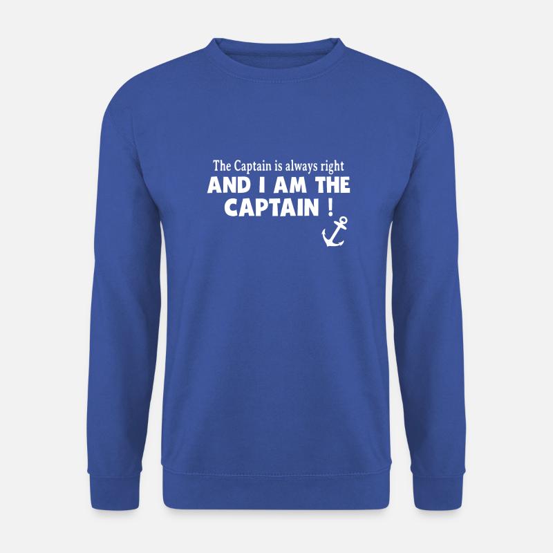 Der Käptn hat immer Recht - Unisex Pullover - Royalblau
