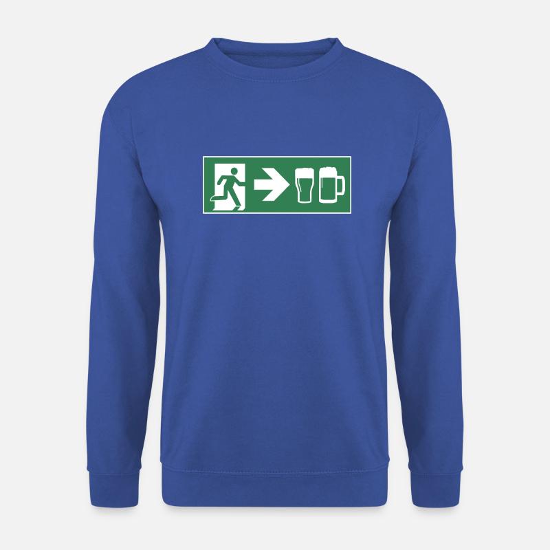 Emergency exit beer - Unisex Sweatshirt - royal blue