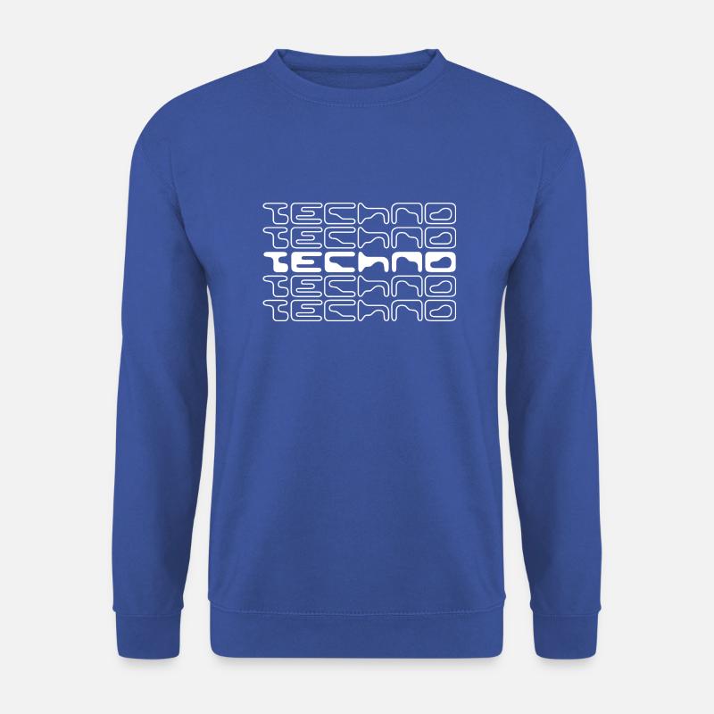 Techno-Musik-Logo - Unisex Pullover - Royalblau