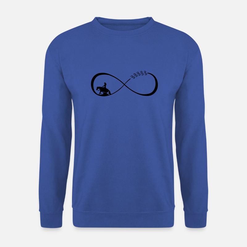 Infinity Loop, Endlosschleife, Sliding - Unisex Pullover - Royalblau
