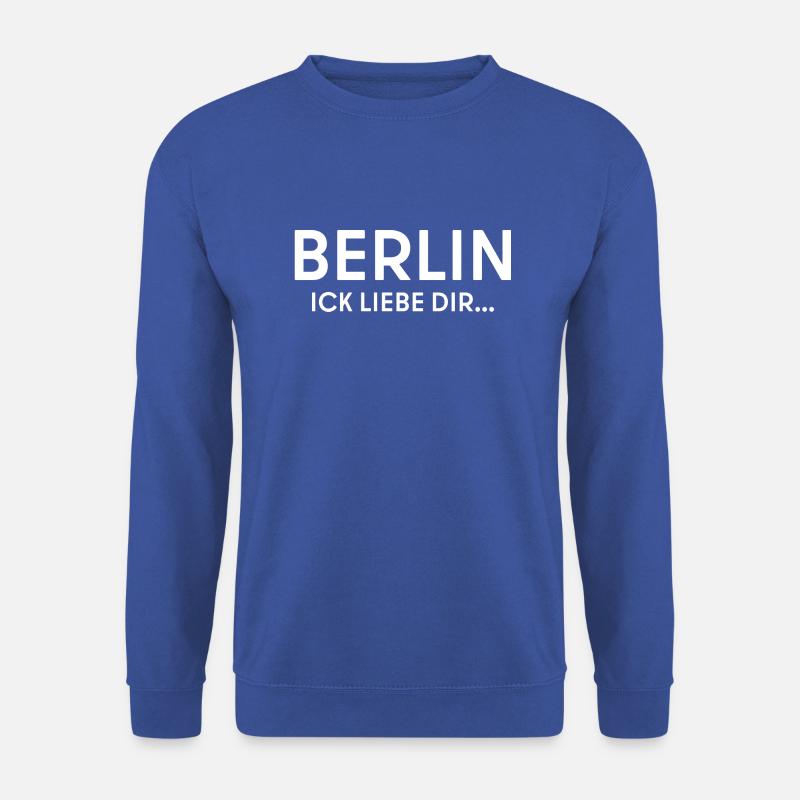 Berlin ick liebe dir - Unisex Pullover - Royalblau
