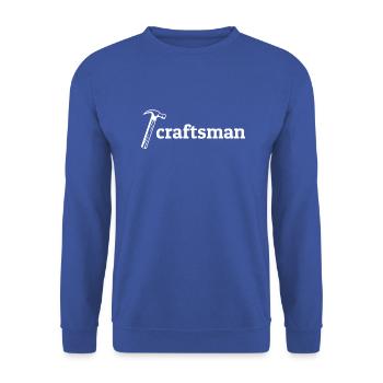 Craftsman Handyman Craft Tool Construction Site - Unisex Sweatshirt - royal blue - Front - Alina (178cm) & Michal (187cm)