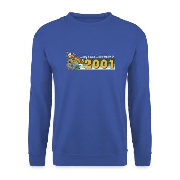 Lucky Ones est né en 2001 tee St. Patrick’s - Sweat-shirt Unisexe - bleu royal - Devant - Alina (178cm) & Michal (187cm)