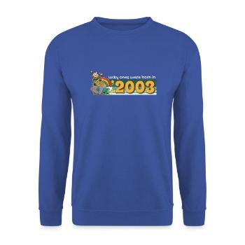 Lucky Ones est né en 2003 tee St. Patrick’s - Sweat-shirt Unisexe - bleu royal - Devant - Alina (178cm) & Michal (187cm)