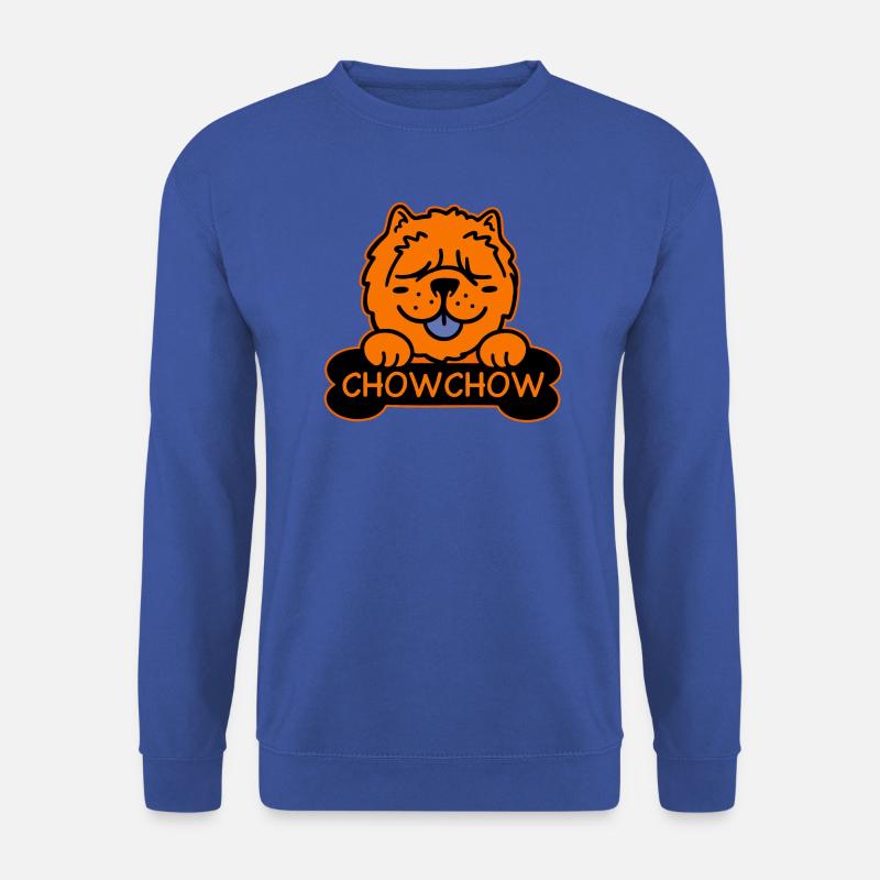Chow Chow Chow und Knochen - Unisex Pullover - Royalblau