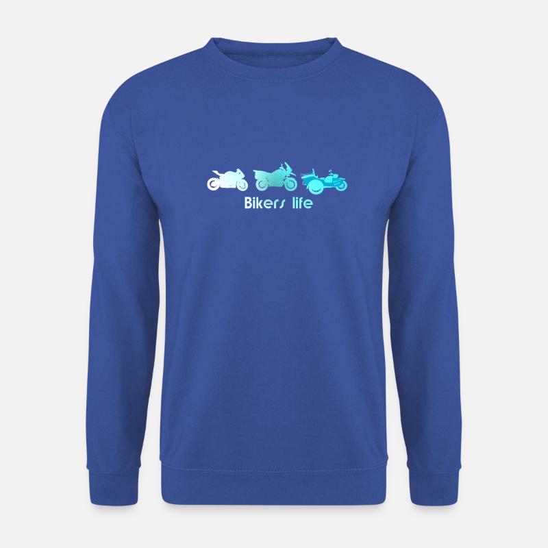 bikers life mit Struktur - Unisex Pullover - Royalblau