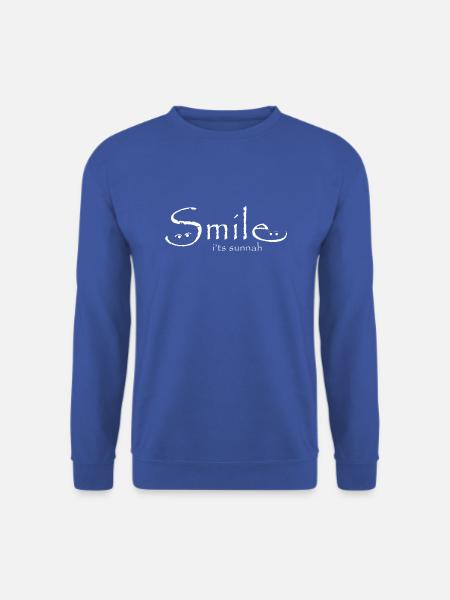 Lächeln - islamische Frömmigkeit - Unisex Pullover - Royalblau