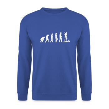 Stand Up Paddle Funny Saying Surfing Girl - Sweat-shirt Unisexe - bleu royal - Devant - Alina (178cm) & Michal (187cm)
