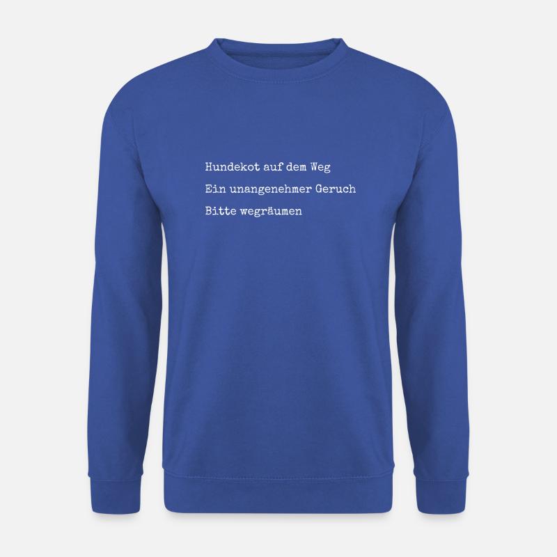 Hund Hundebesitzer Gedicht - Unisex Pullover - Royalblau