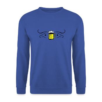 Icône de chope de bière - Sweat-shirt Unisexe - bleu royal - Devant - Alina (178cm) & Michal (187cm)
