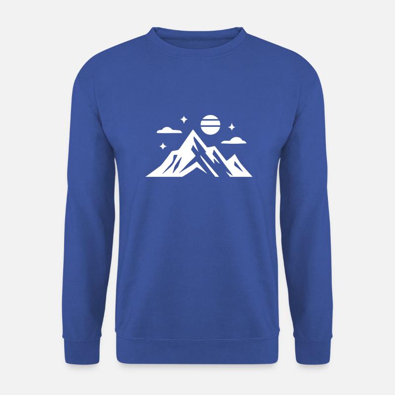 Berge Symbol - Unisex Pullover - Royalblau