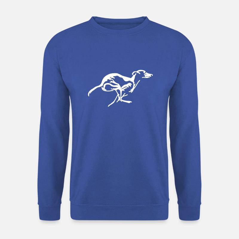 Lurcher en cours d’exécution - Sweat-shirt Unisexe - bleu royal
