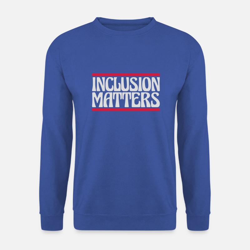 inclusion matters Logo Quote - Unisex Sweatshirt - royal blue