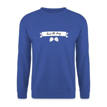 Beer Wine Whiskey Schnapps Alcohol - Unisex Sweatshirt - royal blue - Front - Alina (178cm) & Michal (187cm)