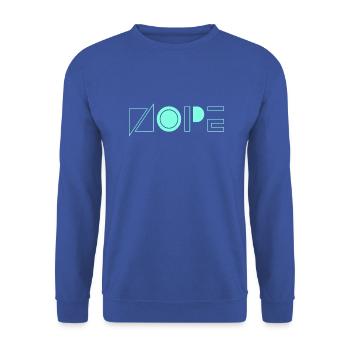 NOPE - sei kein ja-Sager! - Unisex Pullover - Royalblau - Vorne - Alina (178cm) & Michal (187cm)