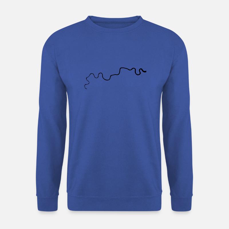 River Thames Drawing - Unisex Sweatshirt - royal blue