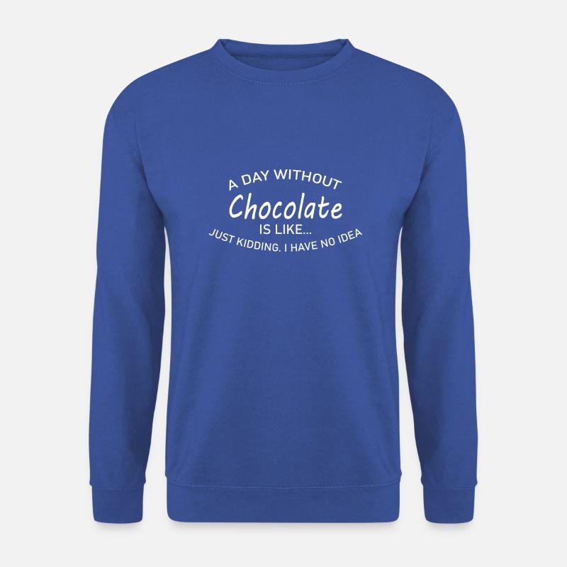 schokolade chocolate - Unisex Pullover - Royalblau