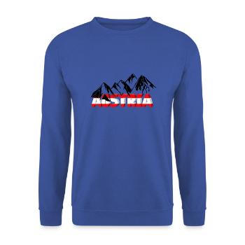 Autriche avec des montagnes - Sweat-shirt Unisexe - bleu royal - Devant - Alina (178cm) & Michal (187cm)