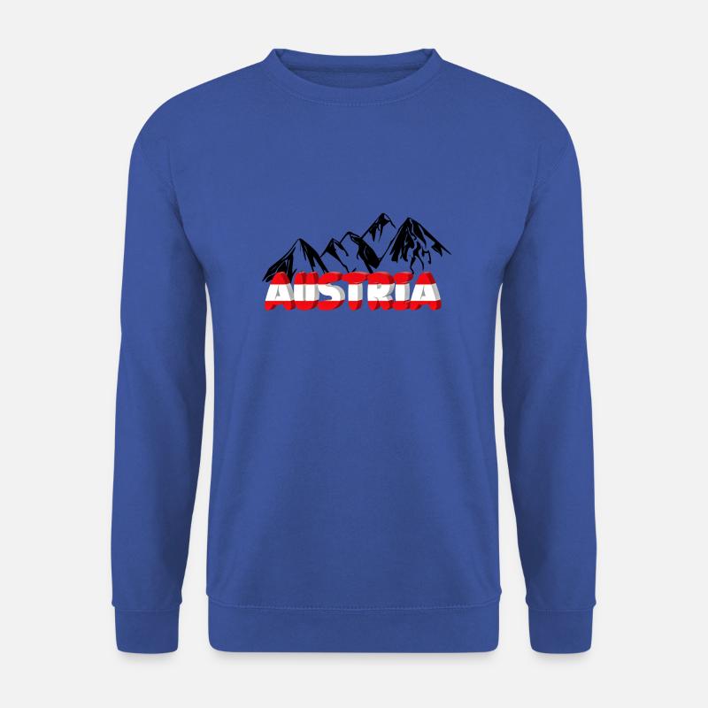 Austria with mountains - Unisex Sweatshirt - royal blue
