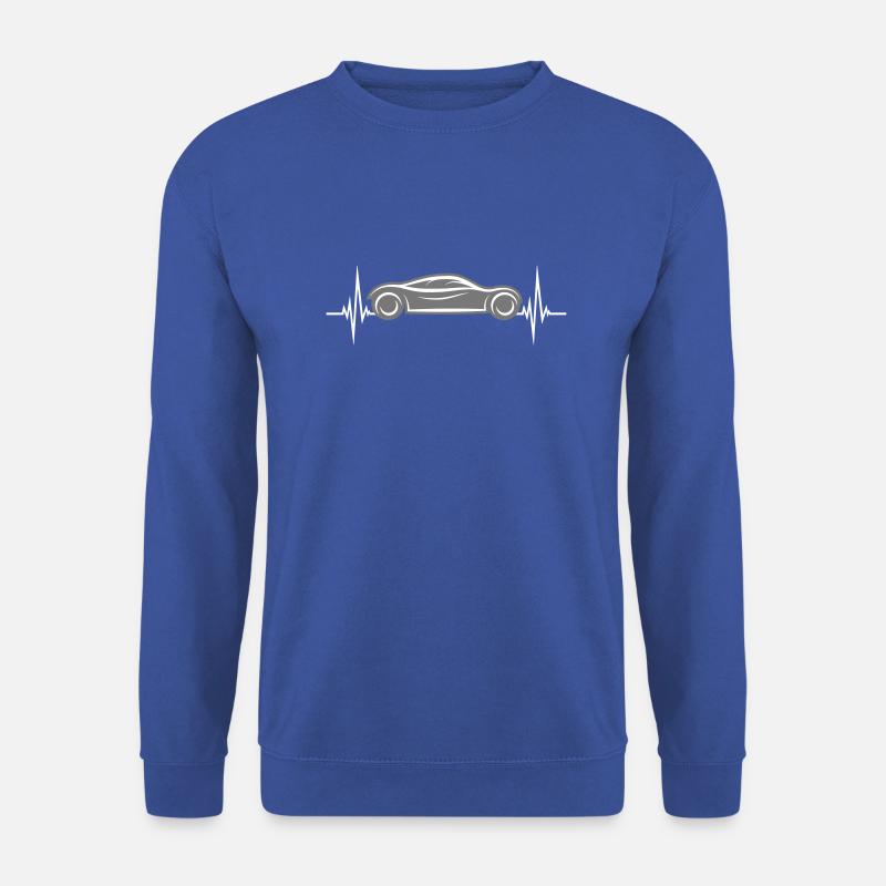 puls herzschlag frequenz rennfahrer sportwagen coo - Unisex Pullover - Royalblau