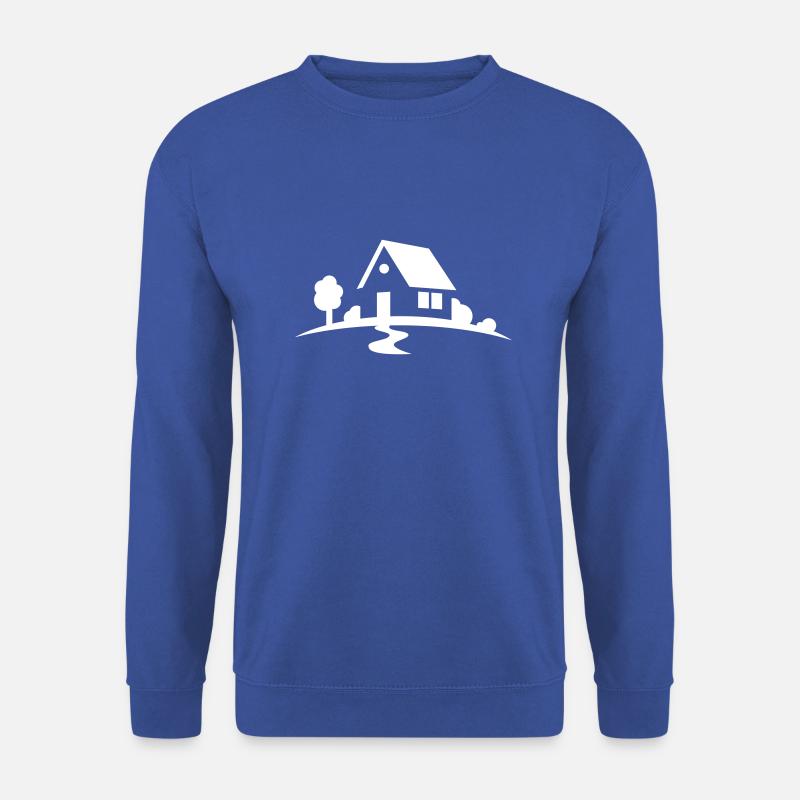 Haus - Unisex Pullover - Royalblau