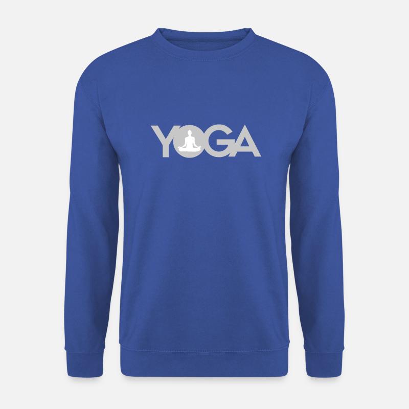 Yoga Lotus - Unisex Pullover - Royalblau
