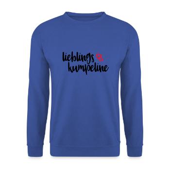 Favorite girlfriend girlfriend girlfriends best friend - Unisex Sweatshirt - royal blue - Front - Alina (178cm) & Michal (187cm)