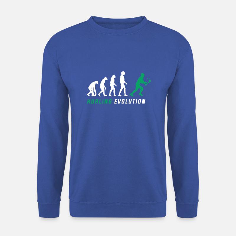 L’évolution du hurling - Sweat-shirt Unisexe - bleu royal