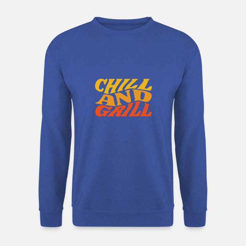 chill and grill - Unisex Pullover - Royalblau