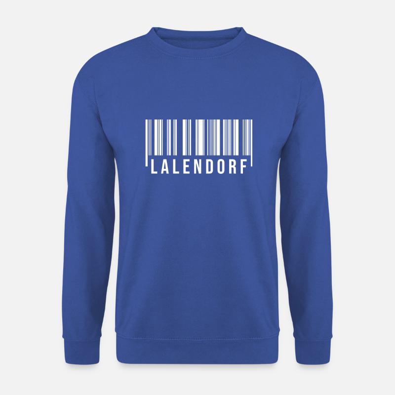 Lalendorf Strichcode - Unisex Pullover - Royalblau