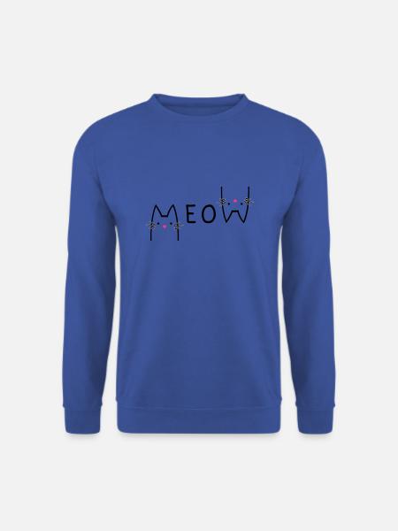 MEOW meow cat kitten kitty - Unisex Sweatshirt - royal blue