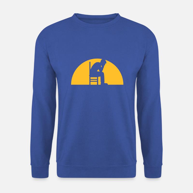 Sonne Depression Mann - Unisex Pullover - Royalblau