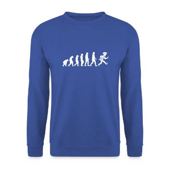 Baker - evolution - Unisex Sweatshirt - royal blue - Front - Alina (178cm) & Michal (187cm)