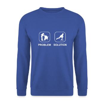 Skateboarding Skateboard Skating Longboard Skater - Sweat-shirt Unisexe - bleu royal - Devant - Alina (178cm) & Michal (187cm)