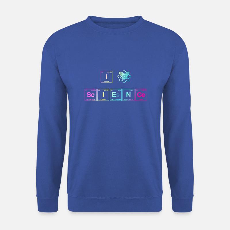 I LOVE SCIENCE - Elemente Perdiodensystem - Unisex Pullover - Royalblau