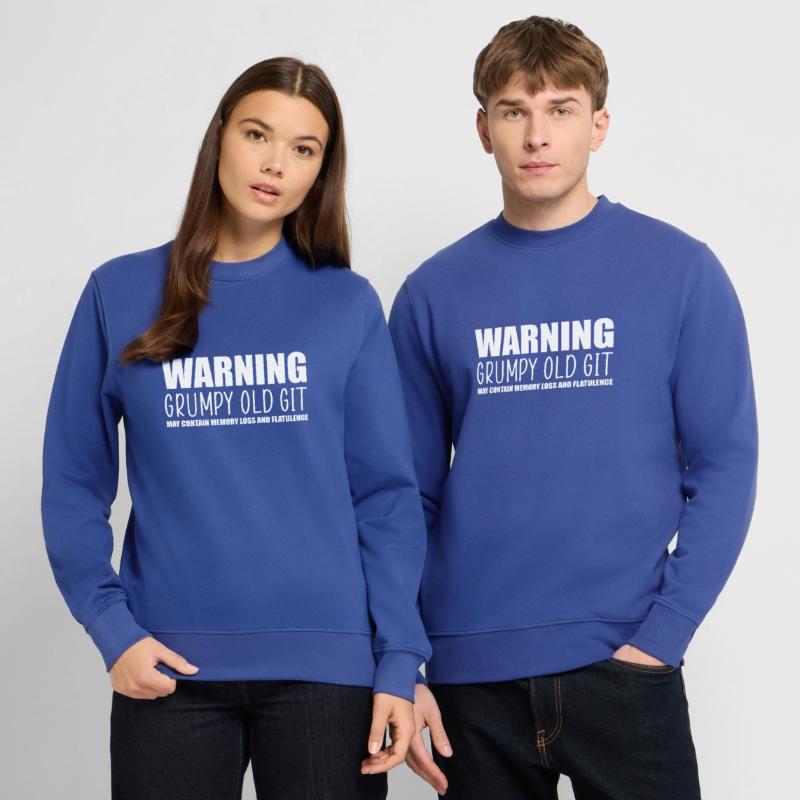Warning grumpy old git Unisex Sweatshirt