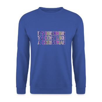 Fairy Tail Beard Dictons maladroits Arbre de Noël - Sweat-shirt Unisexe - bleu royal - Devant - Alina (178cm) & Michal (187cm)