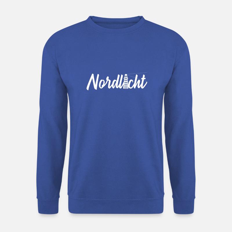 Nordlicht Spruch mit Leuchtturm Ostsee Meer - Unisex Pullover - Royalblau