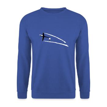 Glider gliding glider aerobatic - Unisex Sweatshirt - royal blue - Front - Alina (178cm) & Michal (187cm)
