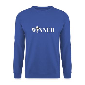 Winner sperm - Unisex Sweatshirt - royal blue - Front - Alina (178cm) & Michal (187cm)