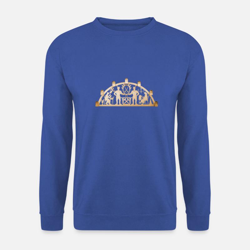 Schwibbogen Weihnachten Erzgebirge Vogtland - Unisex Pullover - Royalblau