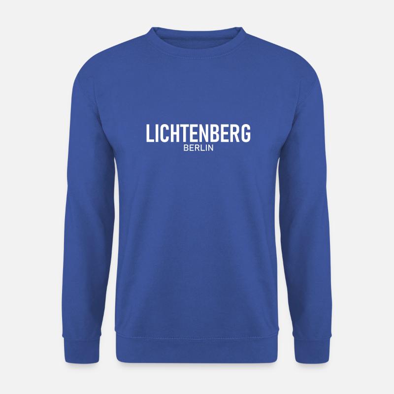 Lichtenberg - Berlin - Deutschland Germany Bezirk - Unisex Pullover - Royalblau