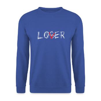 Loser Lover - Unisex Sweatshirt - royal blue - Front - Alina (178cm) & Michal (187cm)