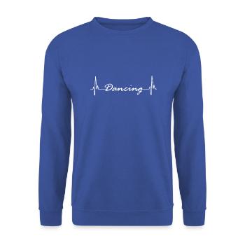 Danse Musique de danse - Sweat-shirt Unisexe - bleu royal - Devant - Alina (178cm) & Michal (187cm)