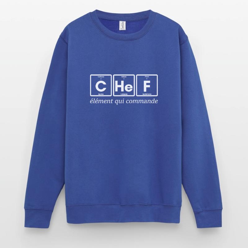 CHeF élément qui commande (blanc) Sweat-shirt Unisexe