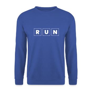 Triathlon Swim Bike Run Marathon - Unisex Pullover - Royalblau - Vorne - Alina (178cm) & Michal (187cm)